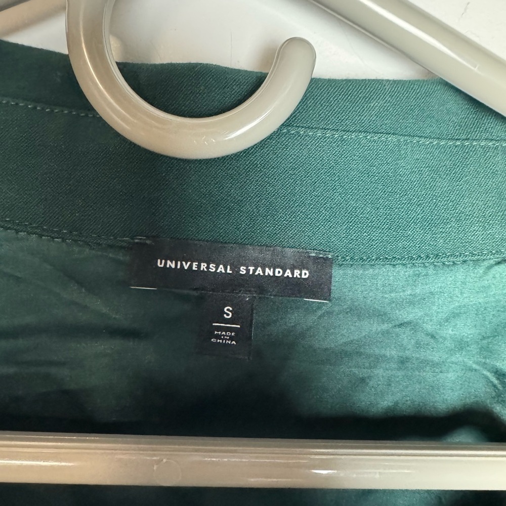Universal Standards Tailored Forest Green Zip Up … - image 6